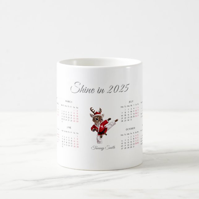 Mug Calendrier personnalisé 2025 (Centre)