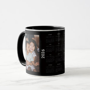 Mug Calendrier personnalisé Famille 2 Photos 2026