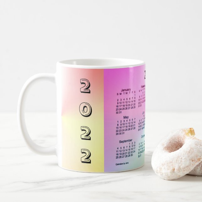 Mug Calendrier Sangria Shimmer 2022 par Janz (Avec donut)