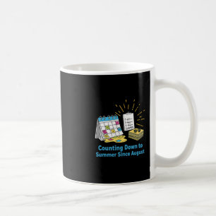 Mug Calendrier Scolaire Prof Amusant Mème Vacances D'é