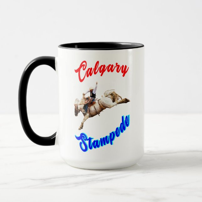 Mug Calgary Canada Chevaux Juillet Riders Calgary Stam (Gauche)