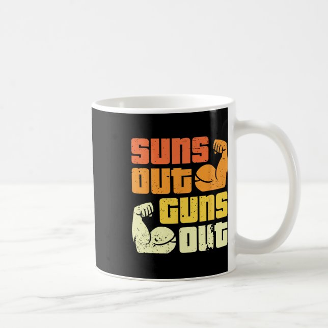 Mug Cali Style Bodybuilding Soleil en avant, armes en  (Droite)