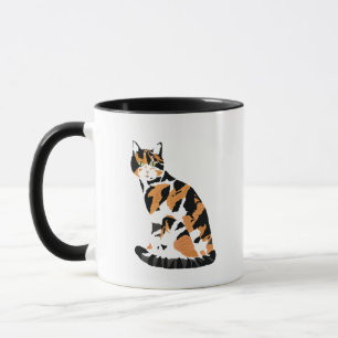 Mug Calico chat assis