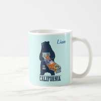California Bear Golden State Nom personnalisé