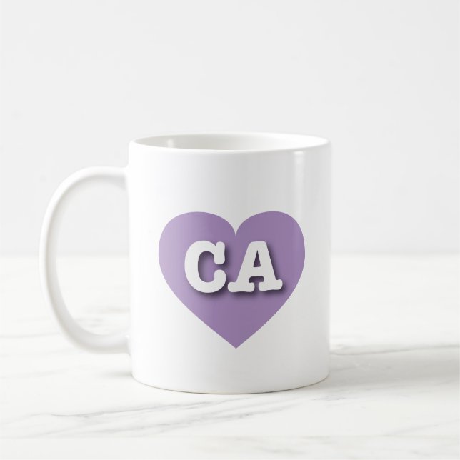 Mug California Lavender Heart - J'aime CA (Gauche)