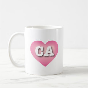 Mug California Pink Fade Heart - J'aime CA