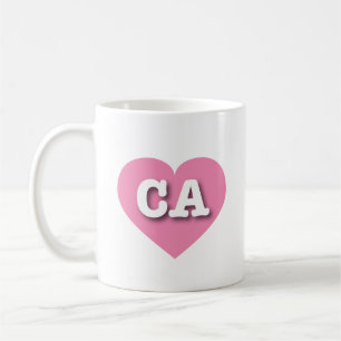 Mug California Pink Heart - J'aime CA