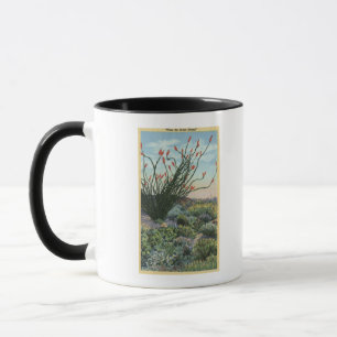Mug CaliforniaView des cactus en fleur
