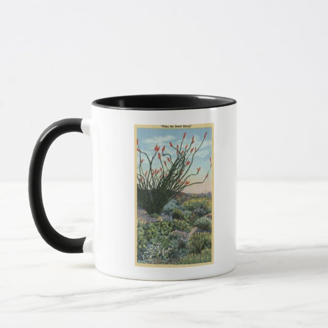 Mug CalifornieVue sur les cactus en fleurs (Gauche)