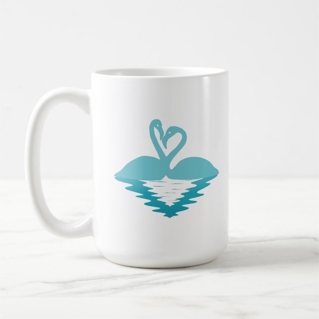 Mug Câlin de flamant rose (Gauche)