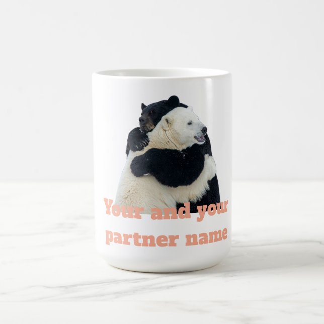 Mug Câlin d'ours d'amour (personnalisable) (Centre)