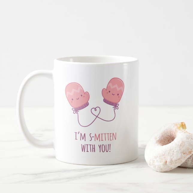Mug Calin Fou Amoureux De Toi Amour De Moufle Jeu De M (Avec donut)