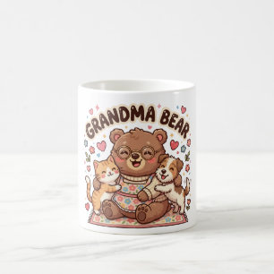 Mug Câlin mignon de grand-mère ours