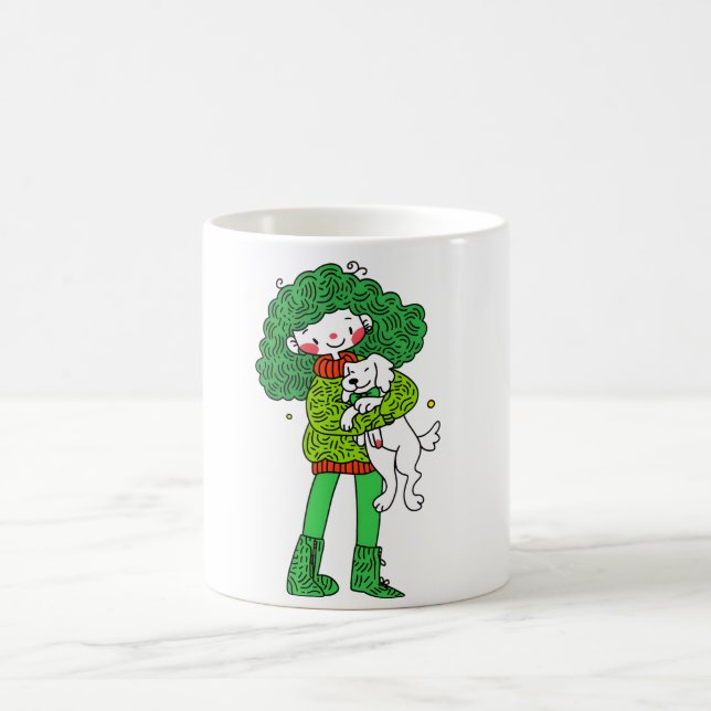 Mug Câlin pour Amoureux de Chiens – Tasse à Café a (Centre)