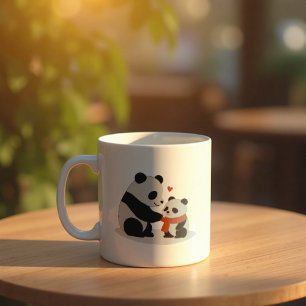 Mug Câlins Chaleureux, Amour de Panda