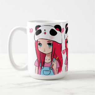 Mug Câlins de Panda & Rêves Cramoisis