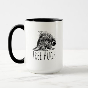 Mug Câlins Gratuits Porc-Épic Drôle et Sympa