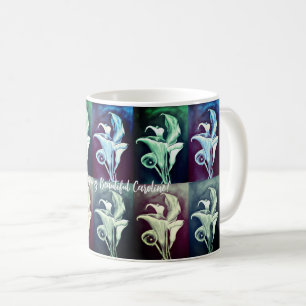 Mug Calla Lillies Moderne Rétro Minimalisme Vintage