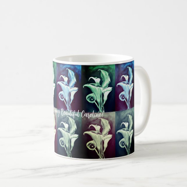 Mug Calla Lillies Moderne Rétro Minimalisme Vintage (Devant droit)