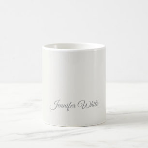 Mug Calligraphie Élégant Pastel Gras Rétro