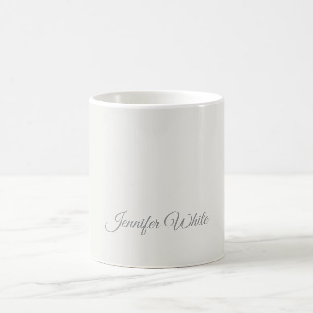 Mug Calligraphie Élégant Pastel Gras Rétro (Centre)