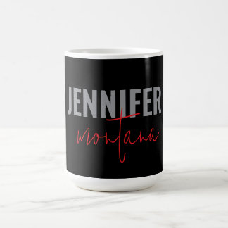 Mug Calligraphie Elegant Plain Ajouter son propre nom