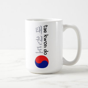 Mug Calligraphie et symbole coréens du Taekwondo