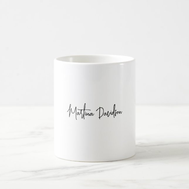 Mug Calligraphie minimaliste moderne (Centre)