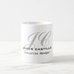 Mug Calligraphie moderne professionnelle Monogramme