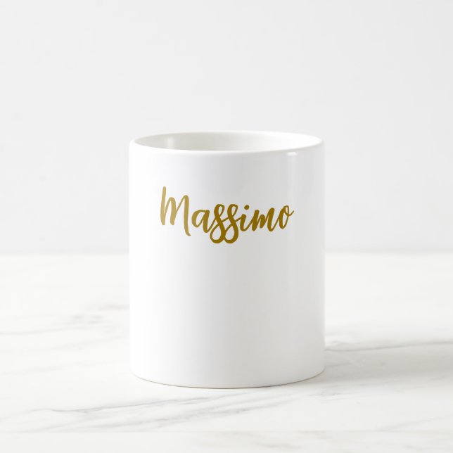 Mug Calligraphie Professionnel Élégant Couleur Or (Centre)