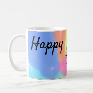 Mug calligraphie simple minimale joyeux anniversaire p