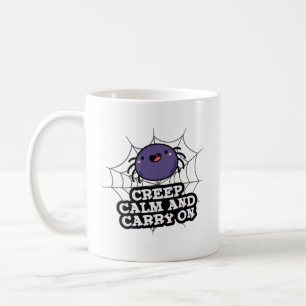 Mug Calme Et Se Lancer Sur Un Jeu D'Araignée Drôle