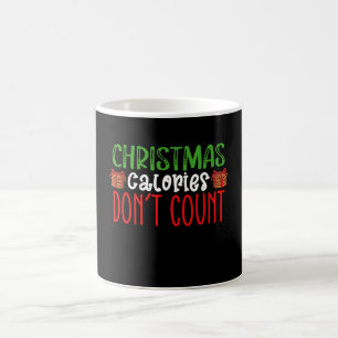 Mug Calories de Noël ne comptent pas les cookies Famil