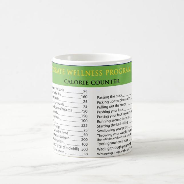 Mug Calories de travail (Centre)