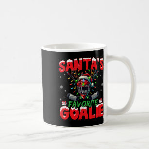 Mug Calot de Noël de hockey du gardien préféré du Père