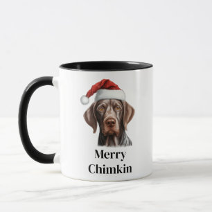 Mug Calot de Noël de Pointer Allemand à Poil Court Noë