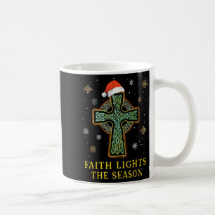 Mug Calotte de Noël de la foi chrétienne croix celtiqu