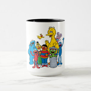 Mug Camarades de la rue Sésame qui font signe