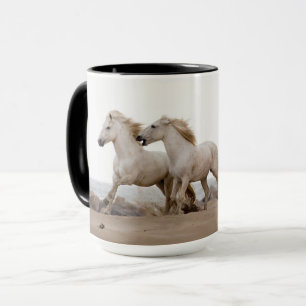 Mug Camargue Horses courir sur la plage
