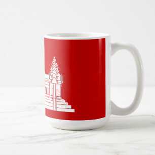 Mug Cambodgien d'Angkor Vat/drapeau de Khmer