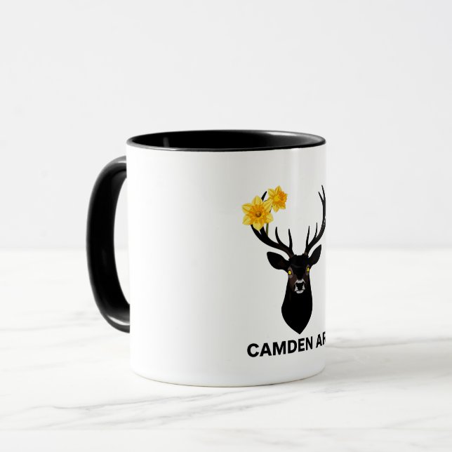 Mug Camden AR Festival des jonquilles - Art de cerf no (Devant gauche)
