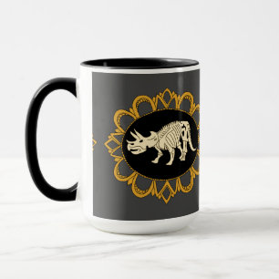 Mug Camée de fossile de Triceratops
