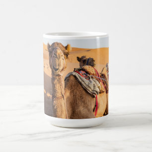 Mug Camel dans le désert d'Oman