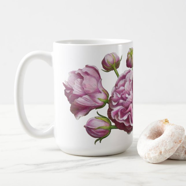 Mug Camellia Rose Garden Fleurs   (Avec donut)