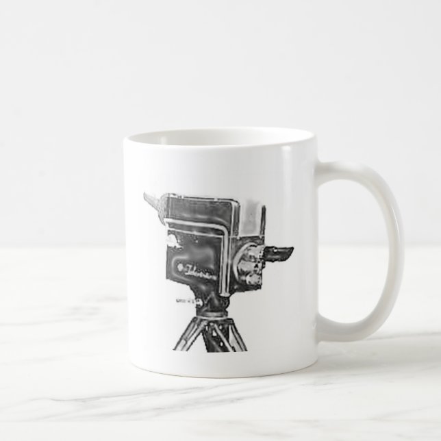 Mug caméra de télévision de studio d'émission des (Droite)