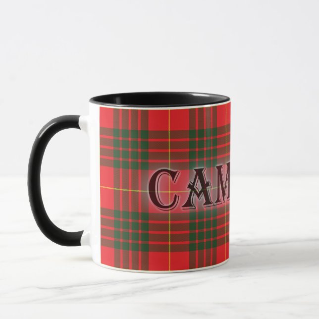 Mug Cameron Tartan avec le nom de famille (Gauche)