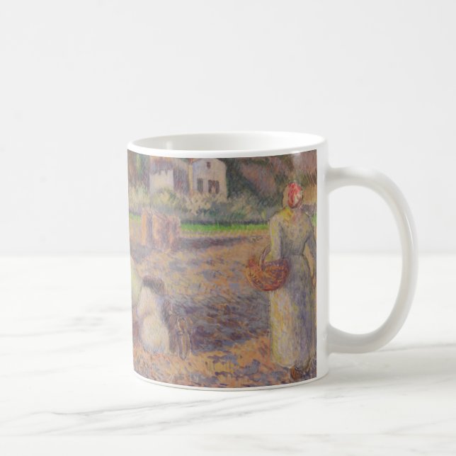 Mug Camille Pissarro | la récolte de pomme de terre (Droite)
