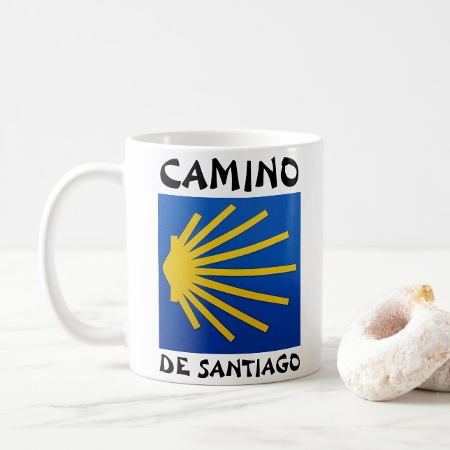 Mug Camino de Santiago Le chemin de saint Jacques 0011 (Avec donut)