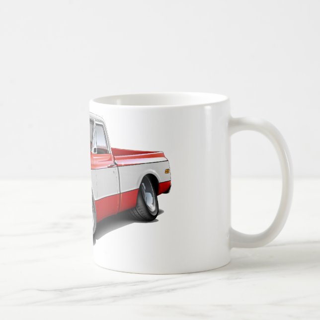 Mug Camion 1970-72 Rouge-Blanc de Chevy C10 (Droite)