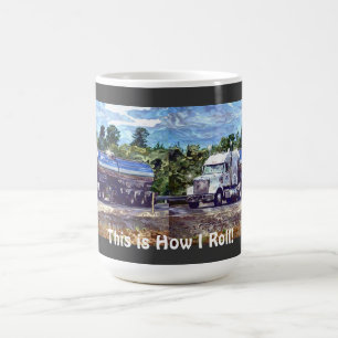 Mug Camion Big Rig White Cargo pour Camionneurs & Enfa